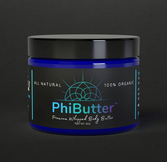 PhiButter - All Natural 100% Organic Body Butter, 6oz